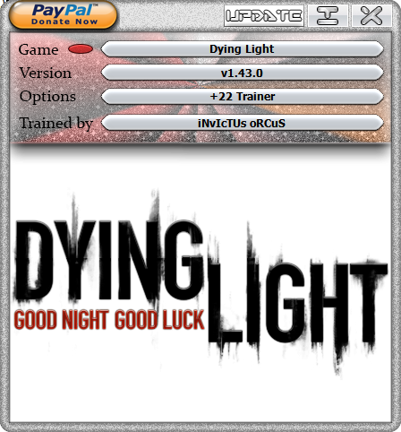 Dying Light v1.43.0 Trainer +22