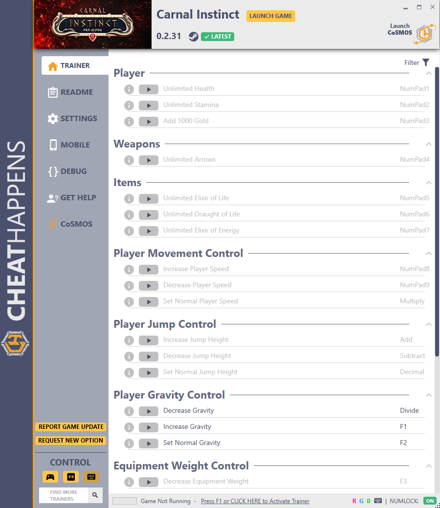 Carnal Instinct v0.2.31 Trainer +25