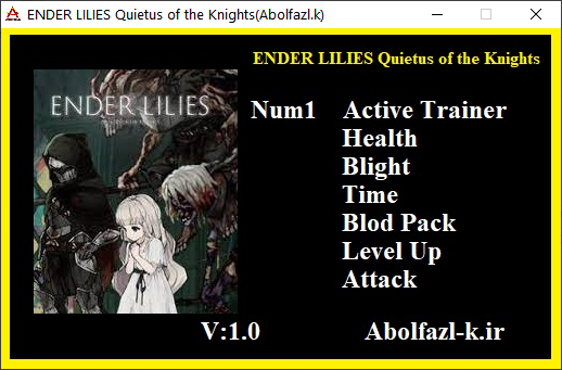 ENDER LILIES: Quietus of the Knights Trainer +6