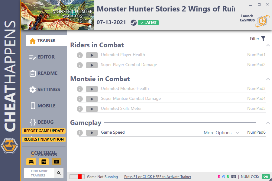 Monster Hunter Stories 2: Wings of Ruin Trainer +35