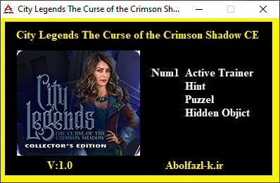 City Legends: The Curse of the Crimson Shadow Collector's Edition Trainer +3