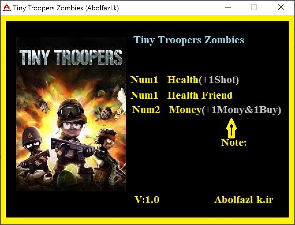 Tiny Troopers Zombies Trainer +3