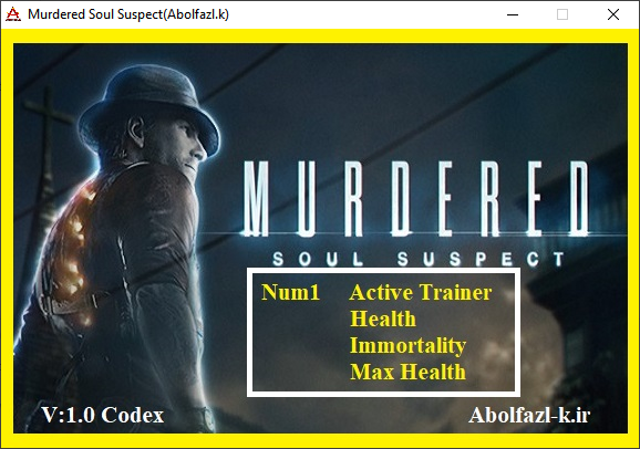 Murdered: Soul Suspect Trainer +3