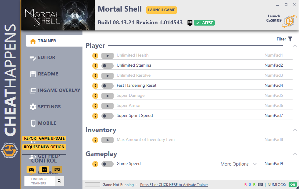 Mortal Shell v08.13.21 Revision 1.0.14543 Trainer +11