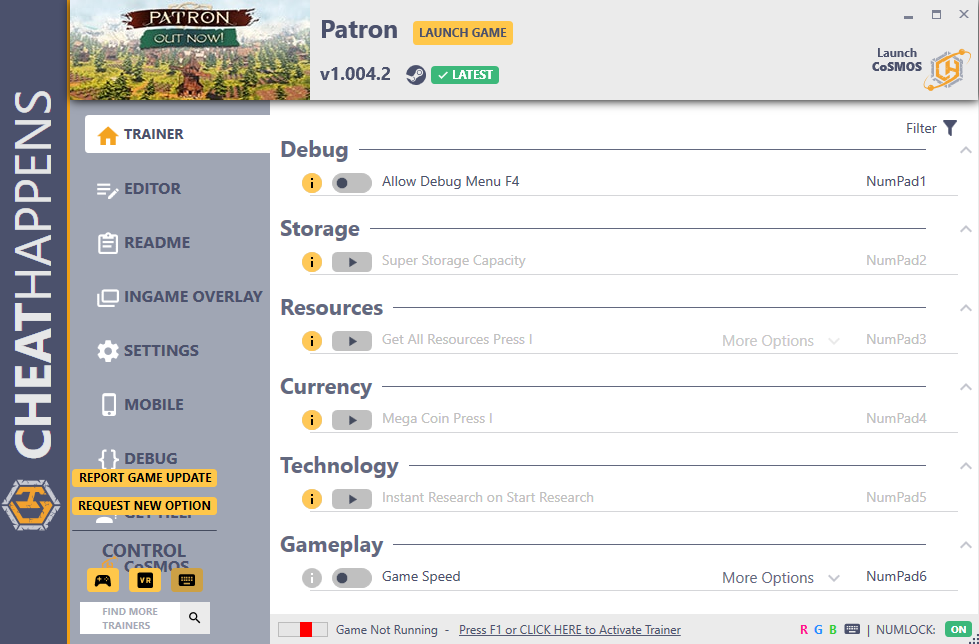 Patron v1.004.2 Trainer +7