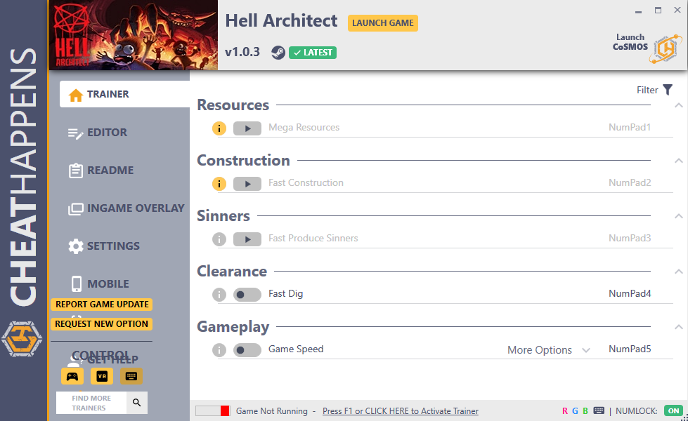 Hell Architect v1.03 Trainer +6