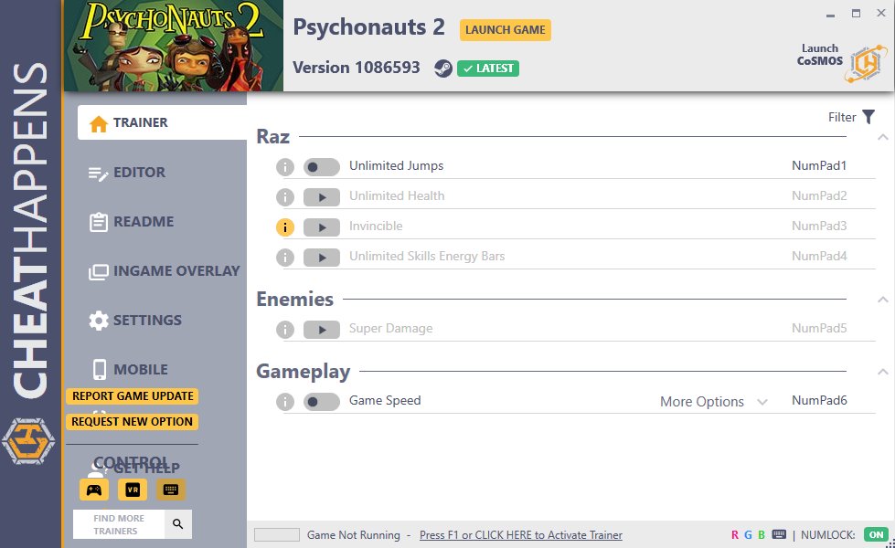 Psychonauts 2 v1086593 Trainer +12