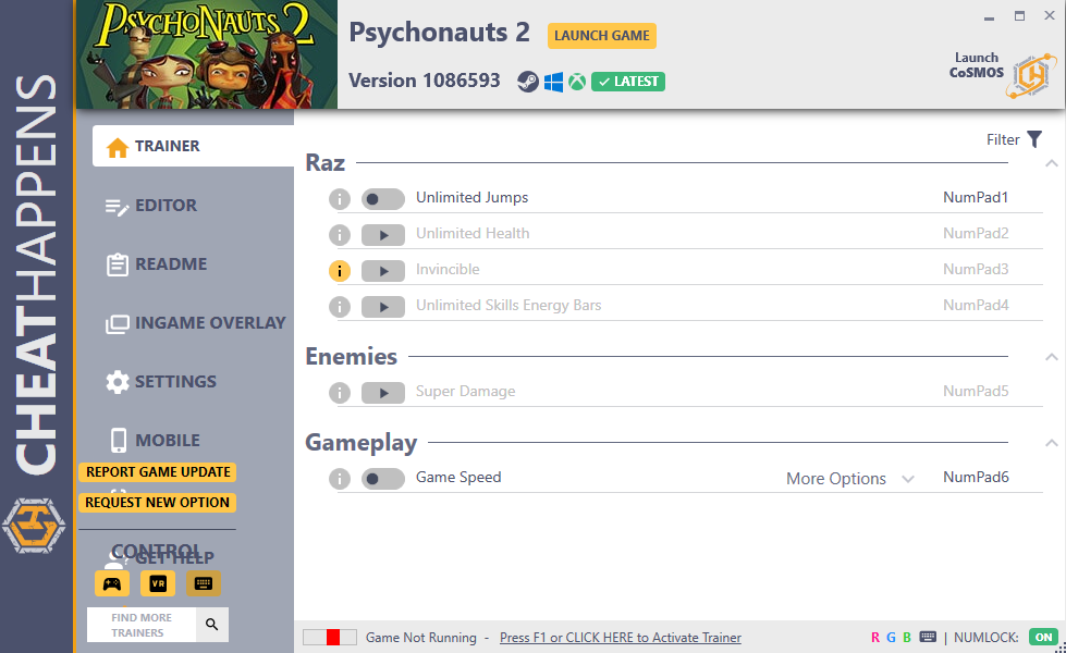 Psychonauts 2 v1086593 Trainer +12