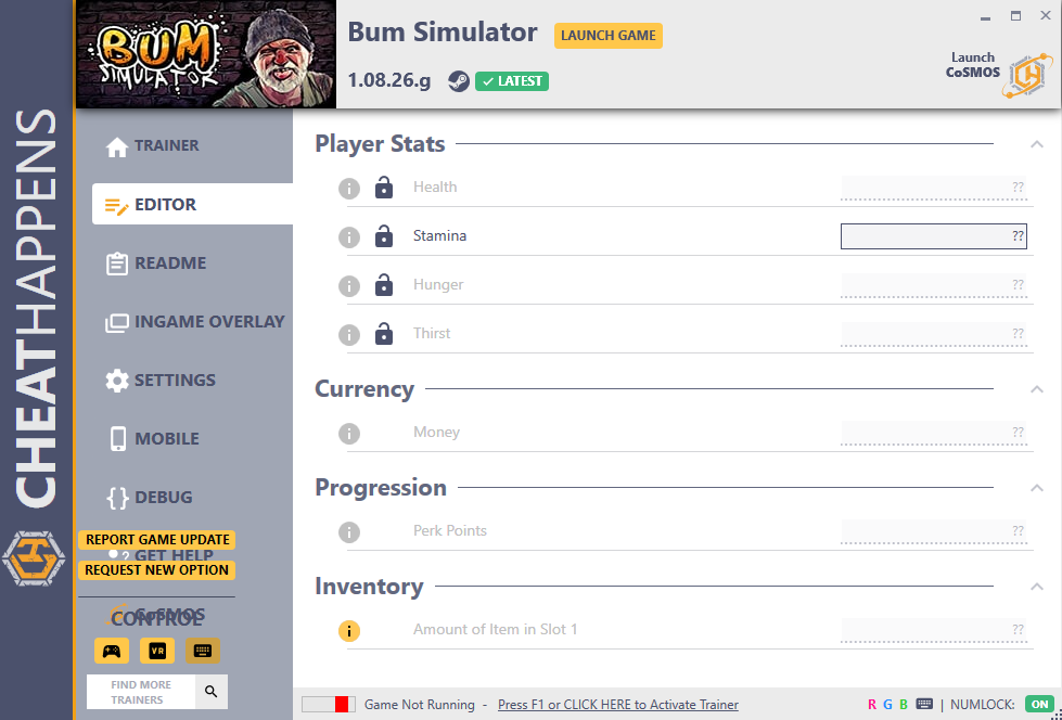 Bum Simulator v1.08.26.g Trainer +8