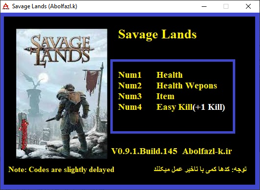 Savage Lands v0.9.1.Build.145 Trainer +4