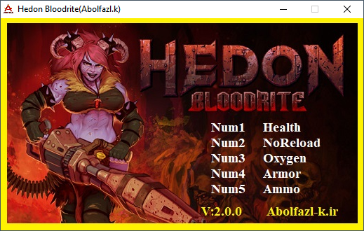 Hedon Bloodrite v2.0.0 Trainer +5