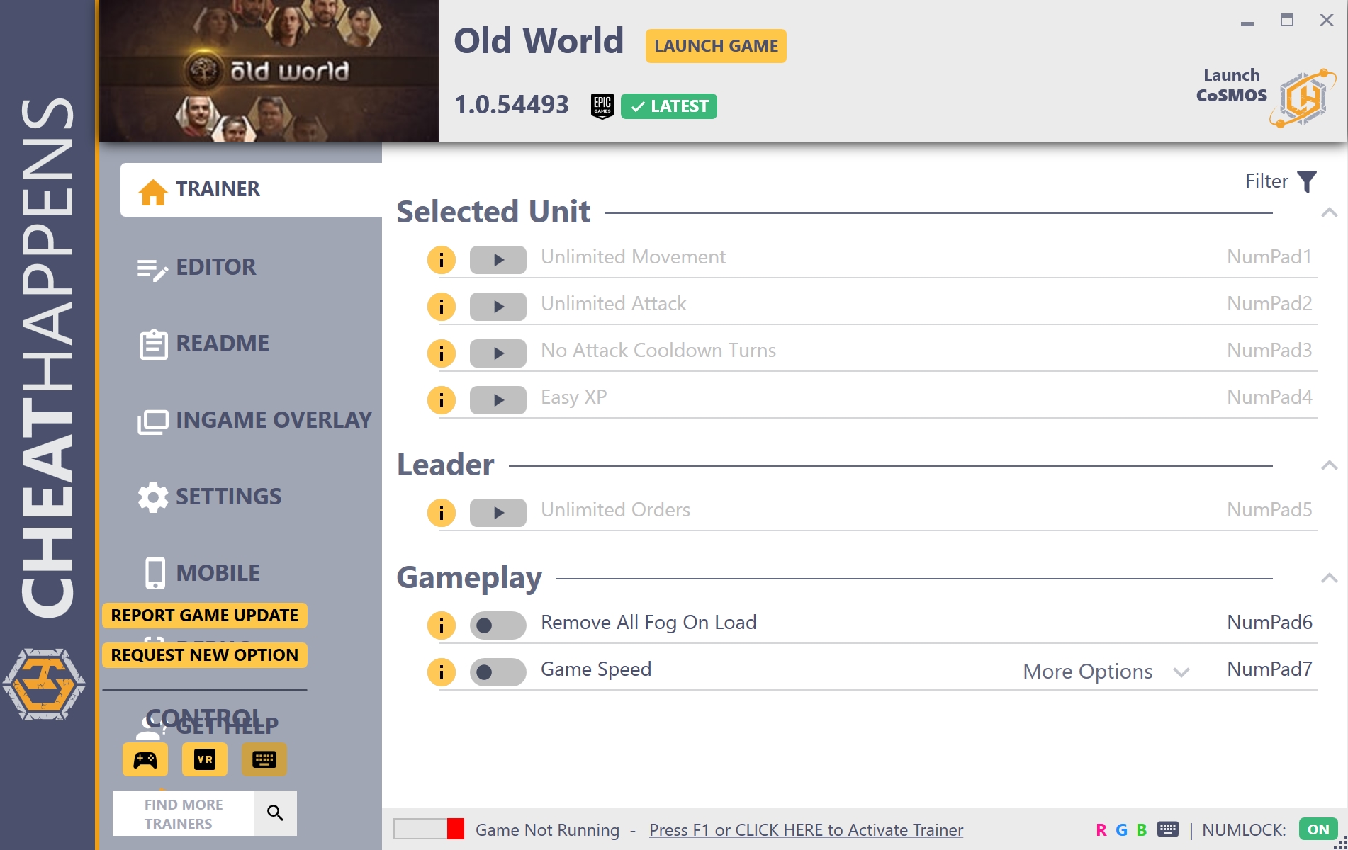 Old World v1.0.54493 Trainer +20