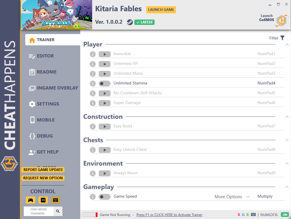 Kitaria Fables v1.0.0.2 Trainer +16