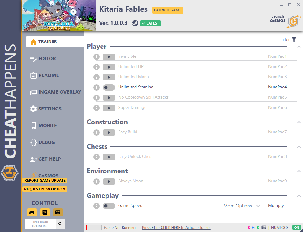 Kitaria Fables v1.0.0.3 Trainer +16