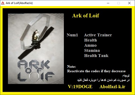 Ark of Loif v19 Trainer +4