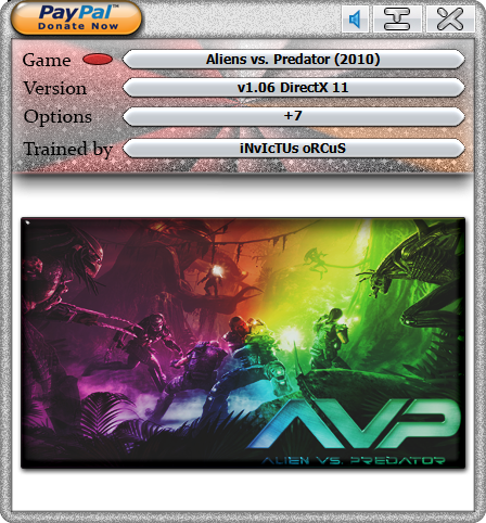 Aliens vs. Predator v1.06 Trainer +7