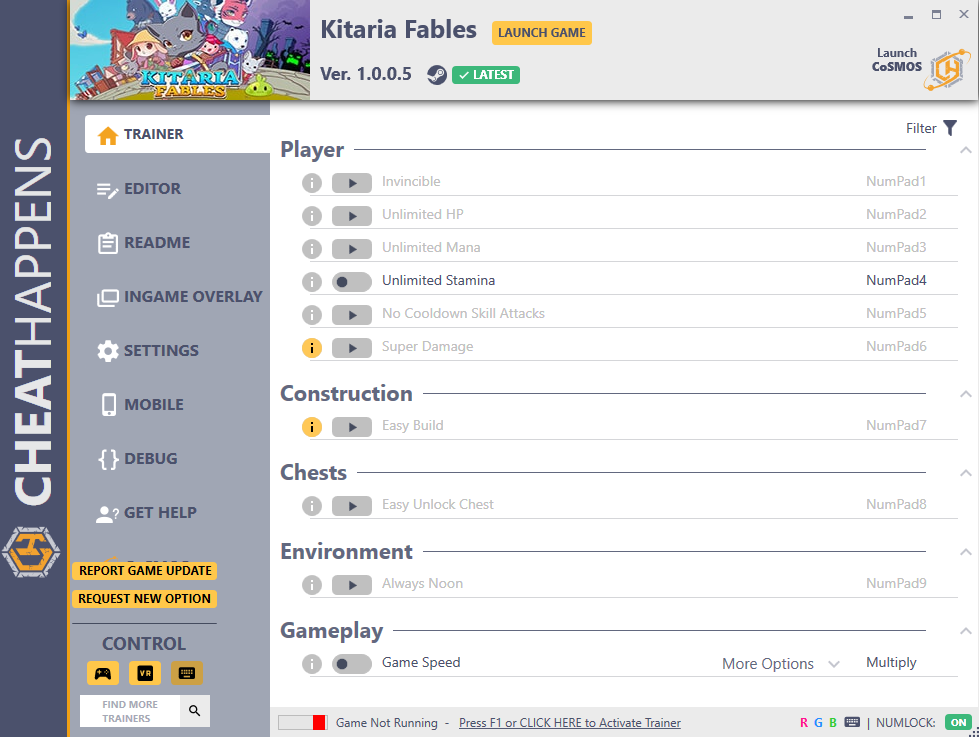 Kitaria Fables v1.0.0.5 Trainer +16