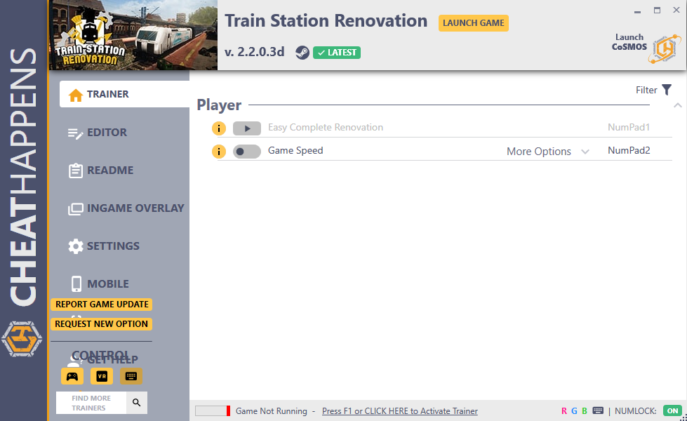 Train Station Renovation v2.2.0.3d Trainer +4