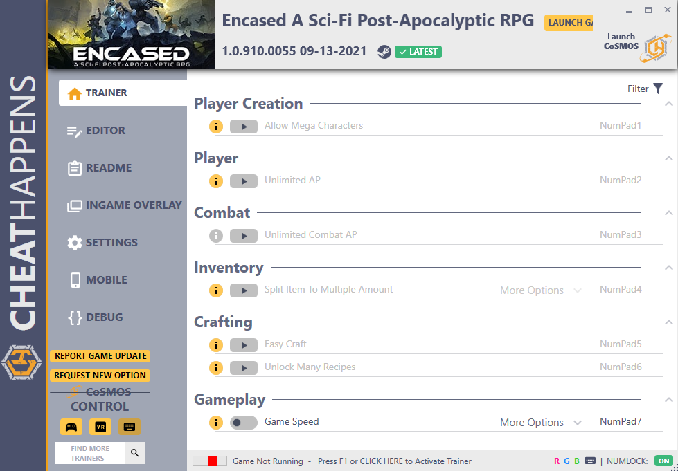 Encased: A Sci-Fi Post-Apocalyptic RPG v1.0.910.0055 Trainer +11