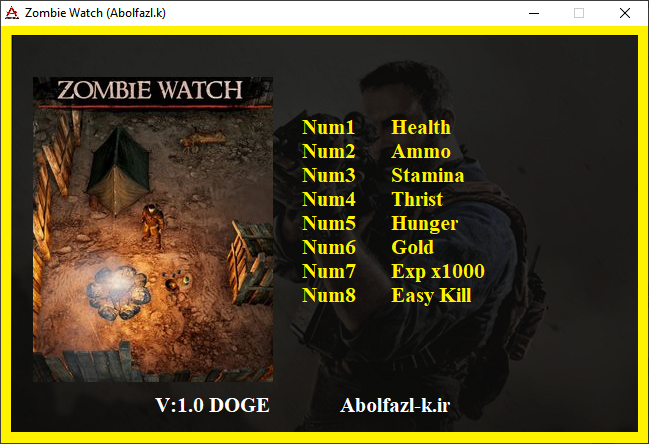 Zombie Watch Trainer +8