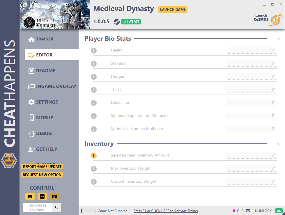 Medieval Dynasty v1.0.0.5 Trainer +9