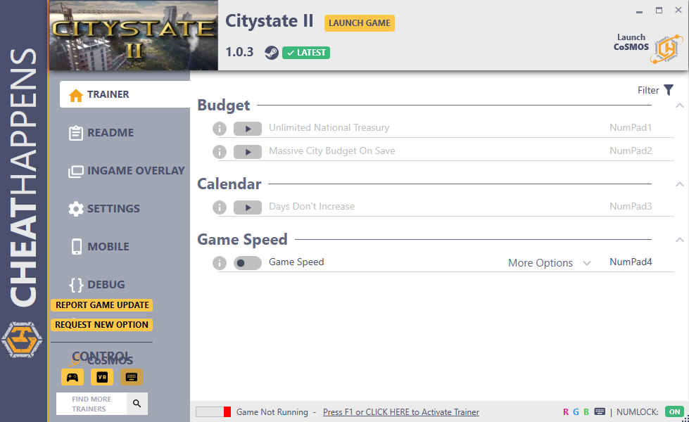 Citystate II v1.0.3 Trainer +4