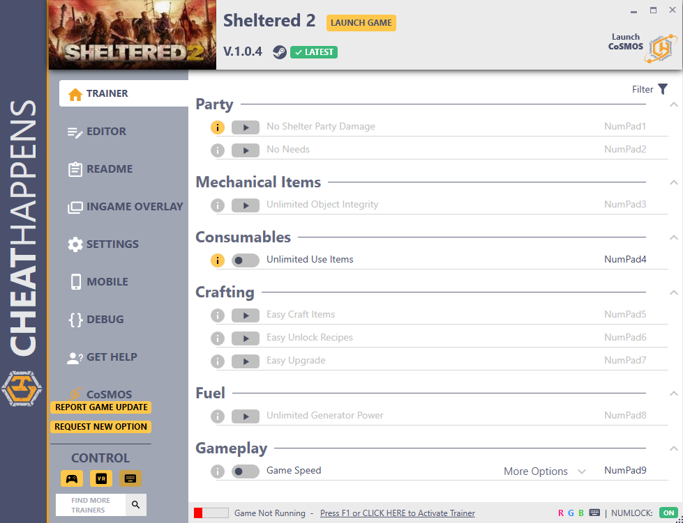 Sheltered 2 v.1.0.4 Trainer +16