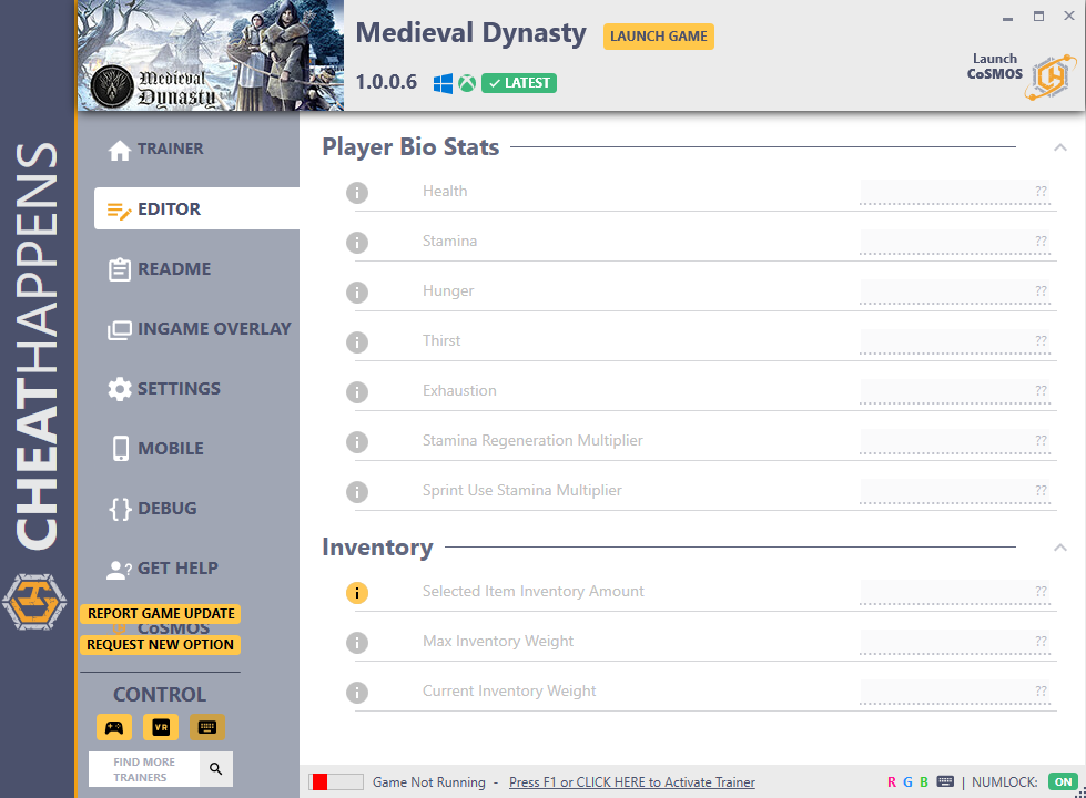 Medieval Dynasty v1.0.0.6 (WINDOWSSTORE/XBOXGAMEPASS) Trainer +11