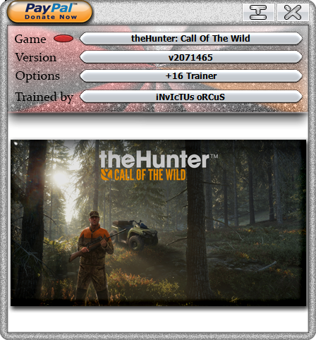 theHunter: Call of the Wild v2071465 Trainer +16