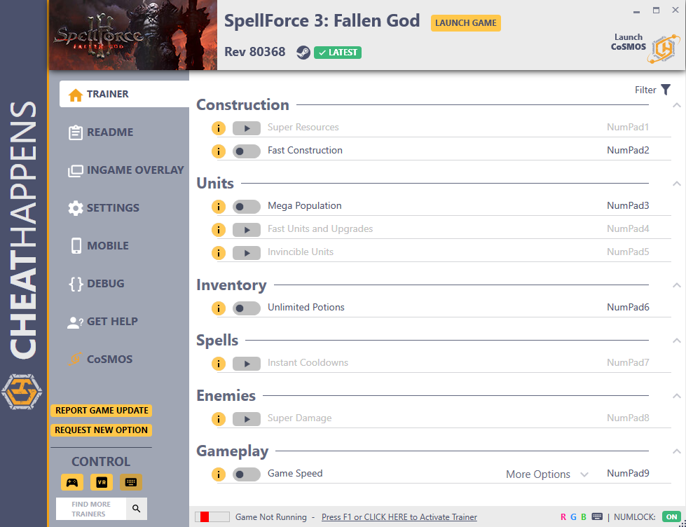 SpellForce 3: Fallen God vRev 80368 Trainer +9