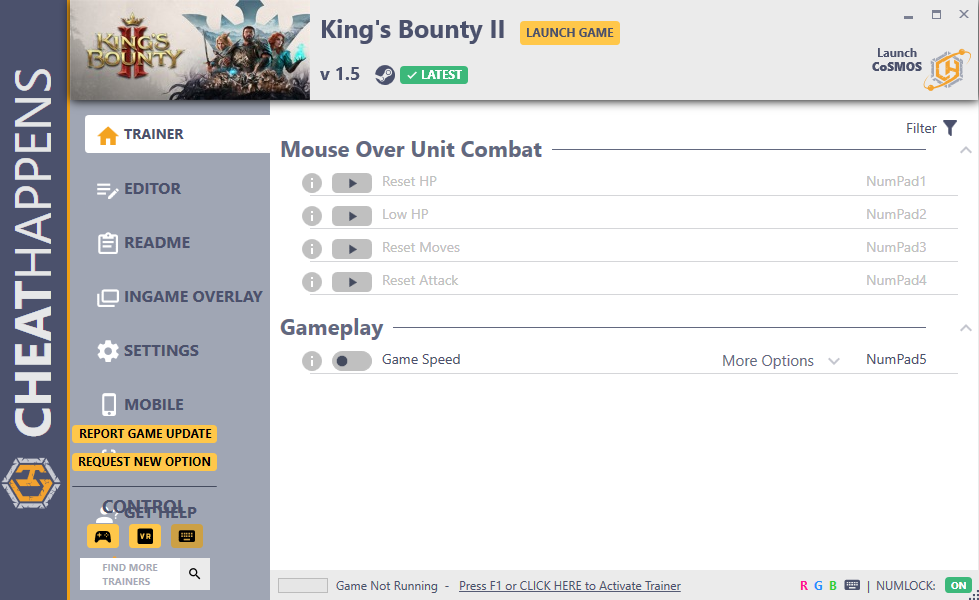 King's Bounty II v1.5 Trainer +47