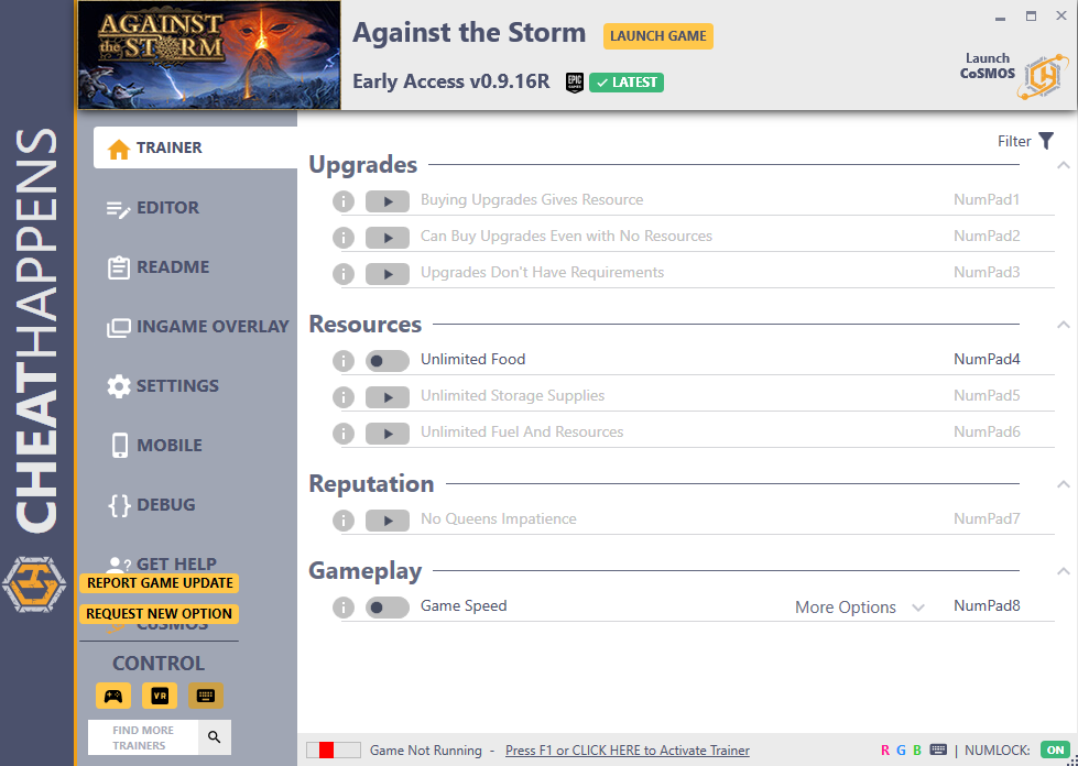 Against The Storm - Royal Woodlands v0.9.16R Trainer +10