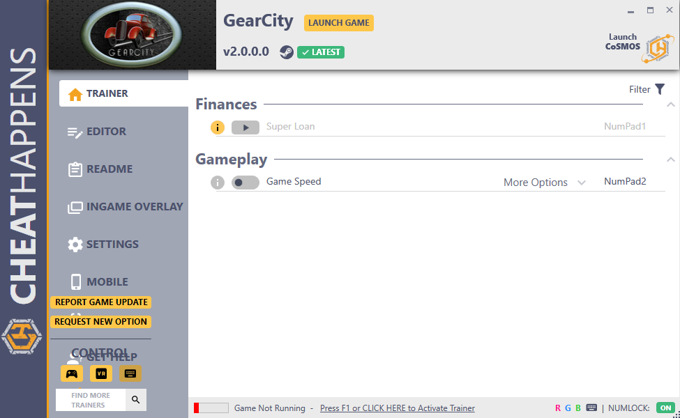 GearCity v2.0.0.0 Trainer +5