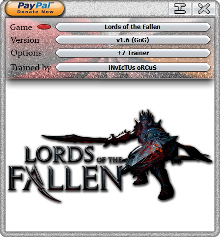 Lords of the Fallen v1.6 Trainer +7