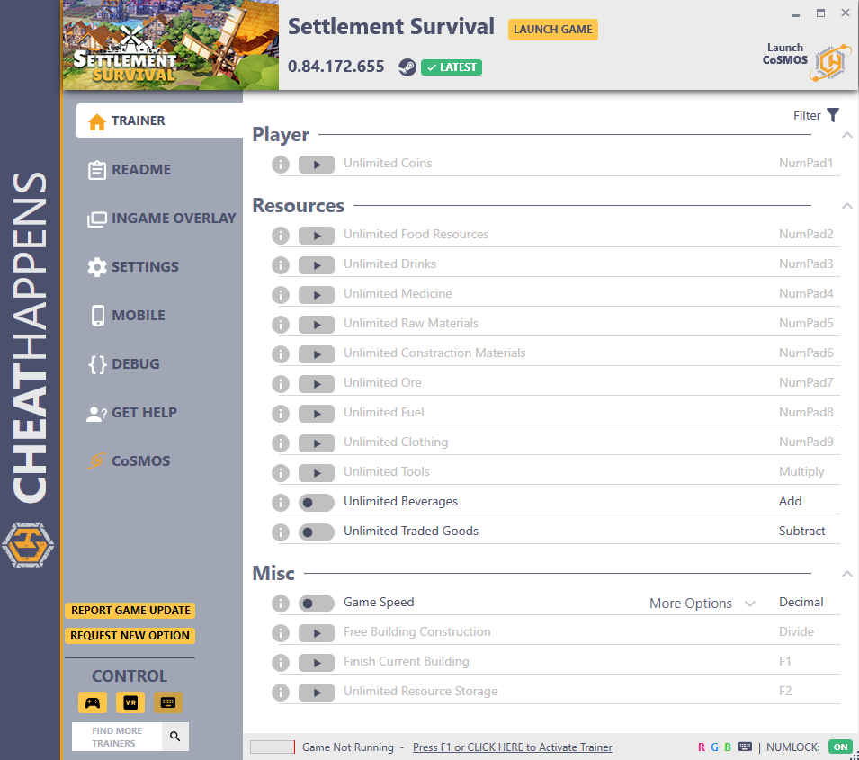 Settlement Survival v0.84.172.655 Trainer +16