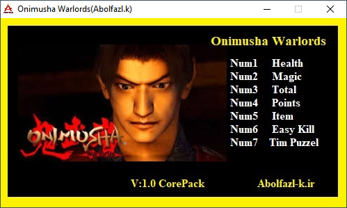 Onimusha Warlords Trainer +7