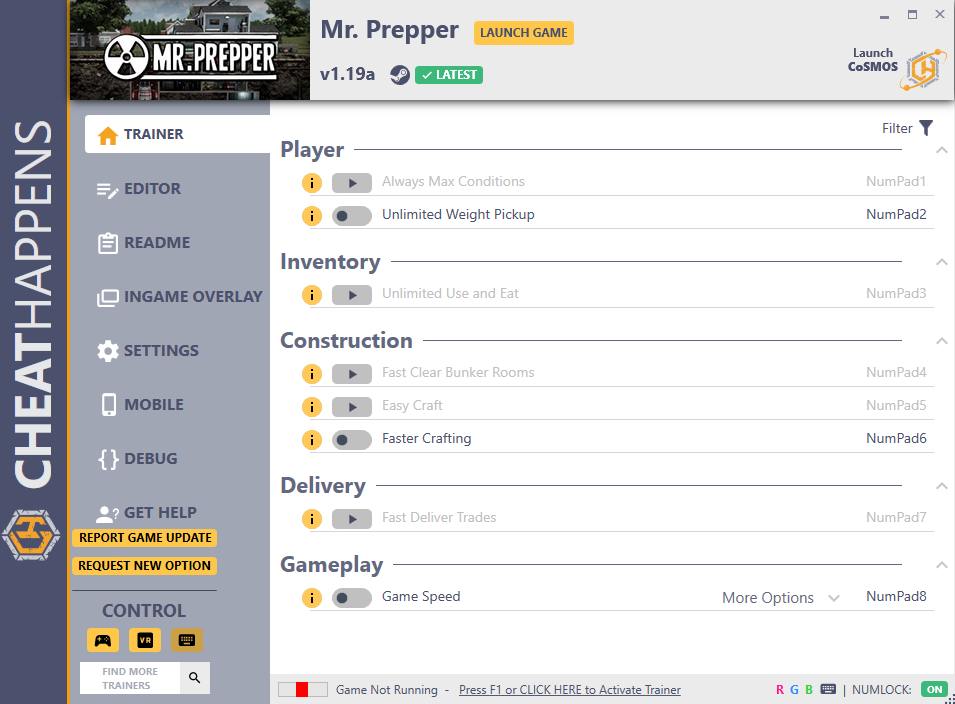 Mr. Prepper v1.19a Trainer +20