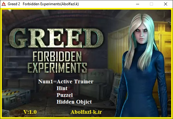 Greed 2: Forbidden Experiments Trainer +3