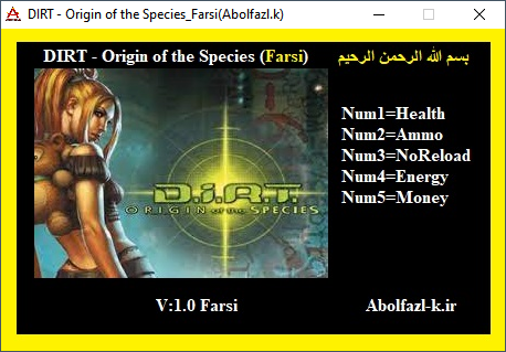 D.i.R.T.: Origin of the Species Trainer +5