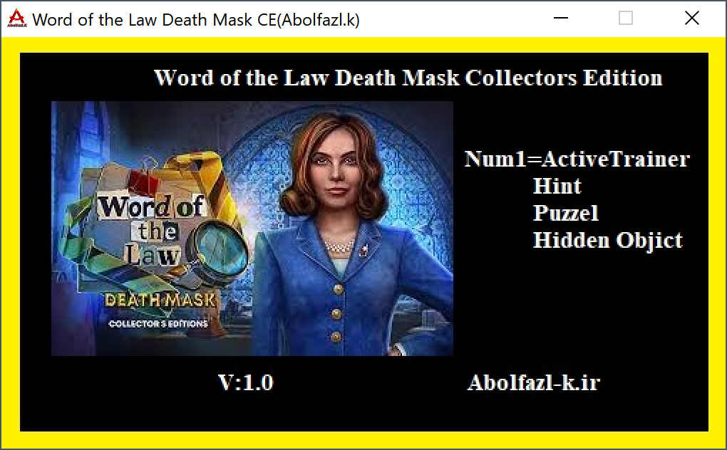 Word of the Law: Death Mask Collector's Edition Trainer +3