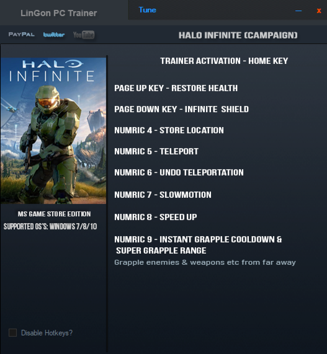 Halo Infinite (Campaign) v2021.12.29 Trainer +8