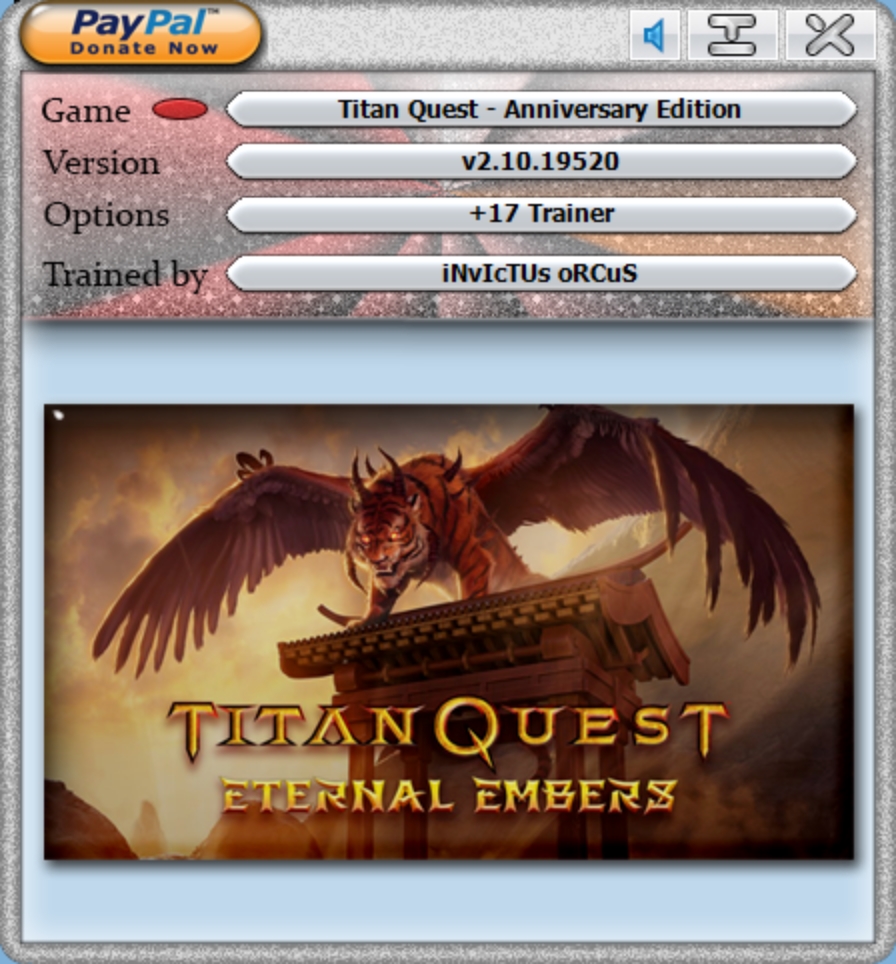 Titan Quest - Anniversary Edition v2.10.19520 Trainer +17