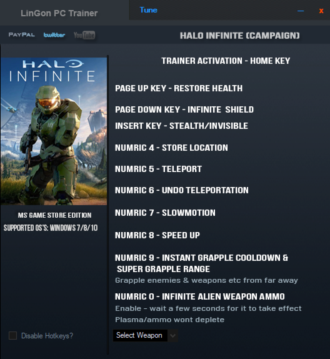 Halo Infinite (Campaign) v2022.01.05 Trainer +9