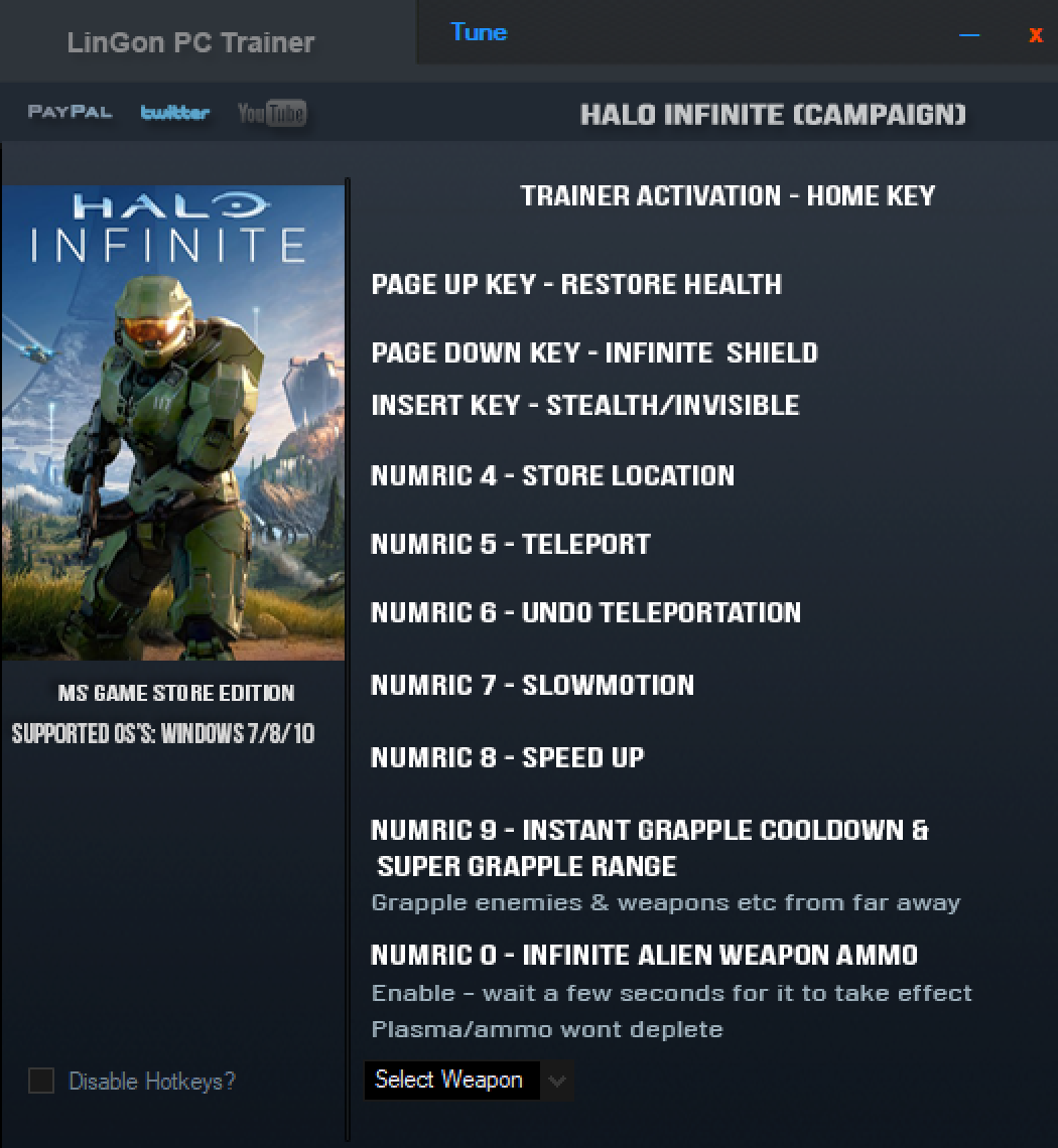 Halo Infinite (Campaign) v2022.01.07 Trainer +9