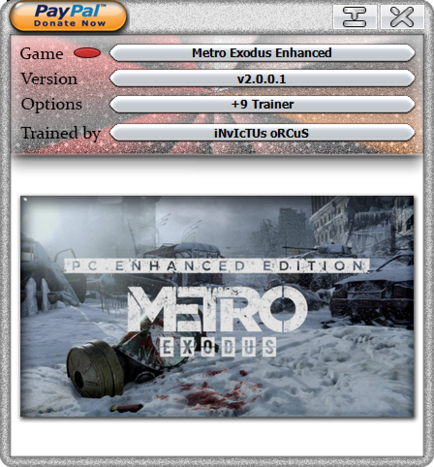 Metro Exodus Enhanced Edition v2.0.0.1 Trainer +9