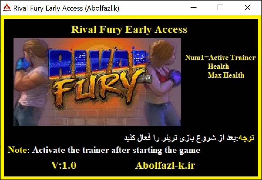 Rival Fury Trainer +2