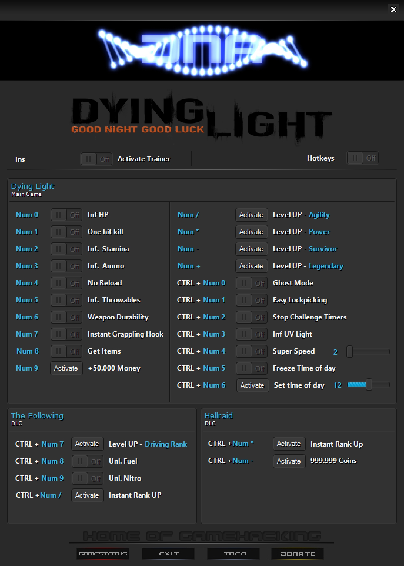 Dying Light v1.48.0 (12.02.2022) Trainer +27