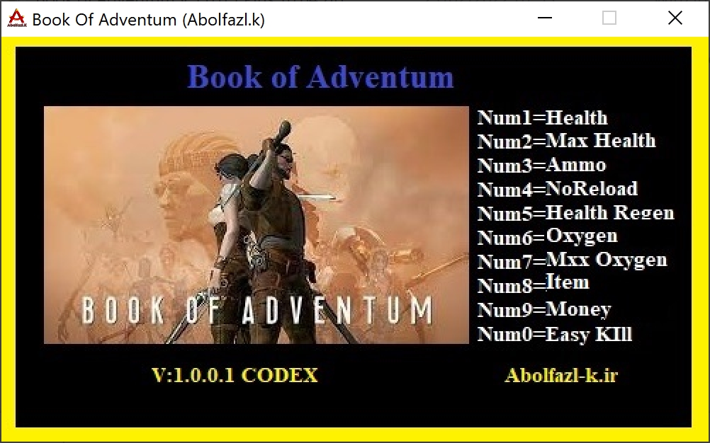 Book of Adventum v1.0.0.1 Trainer +10