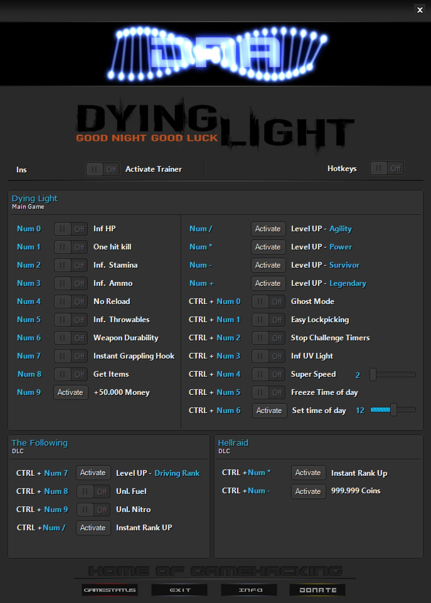 Dying Light v1.48.0 (05.03.2022) Trainer +27