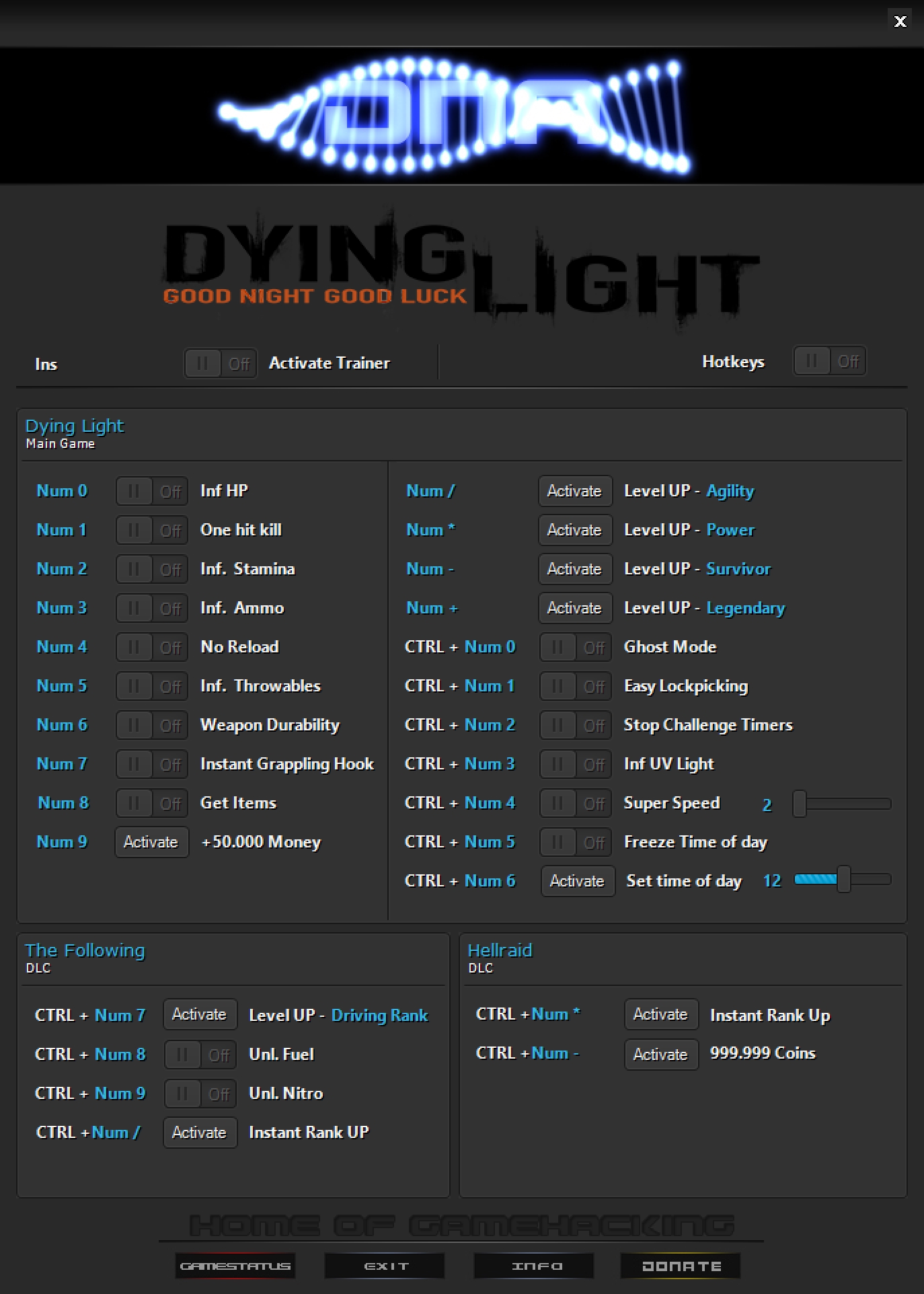 Dying Light v1.48.0 (11.03.2022) Trainer +27